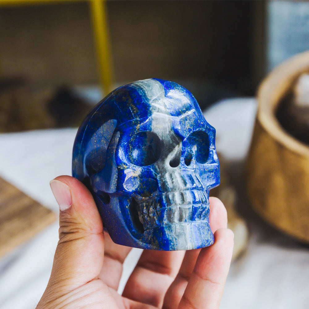 Reikistal Lapis Lazuli Hollow Out Skull