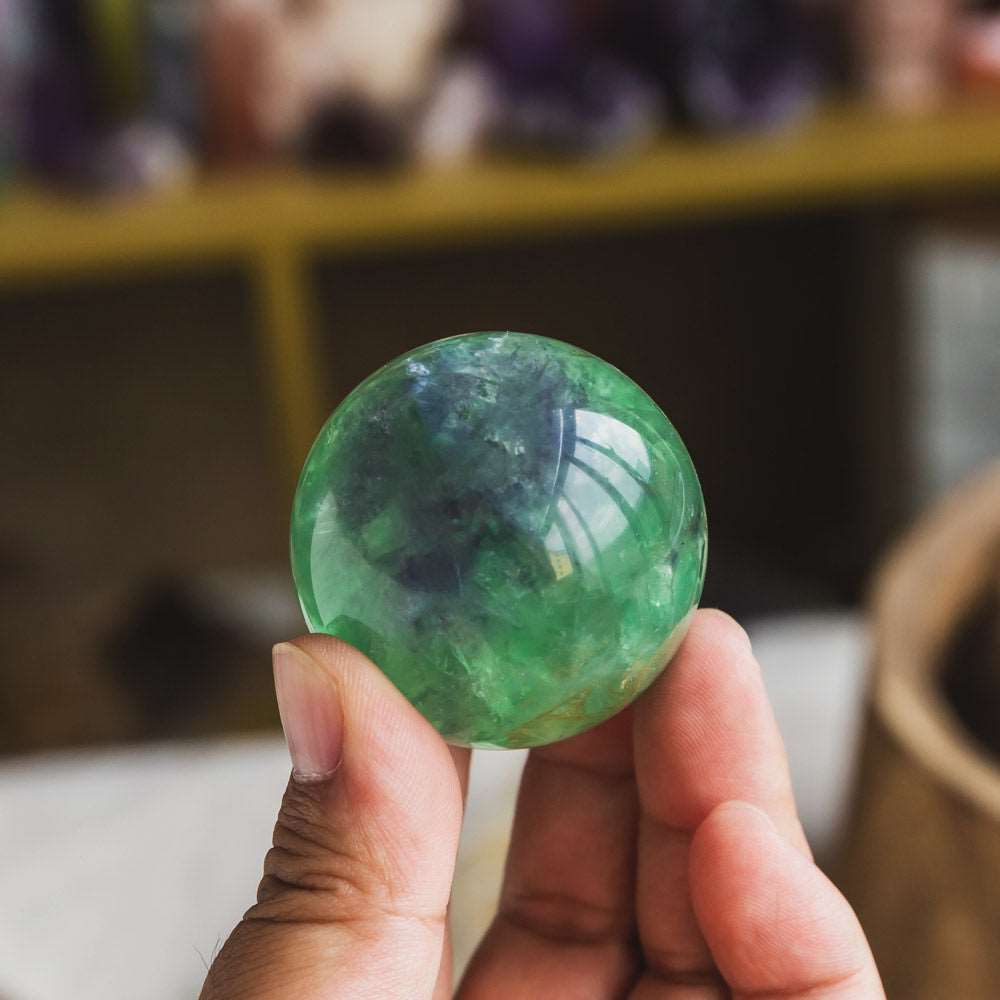 Reikistal Green Fluorite Spheres