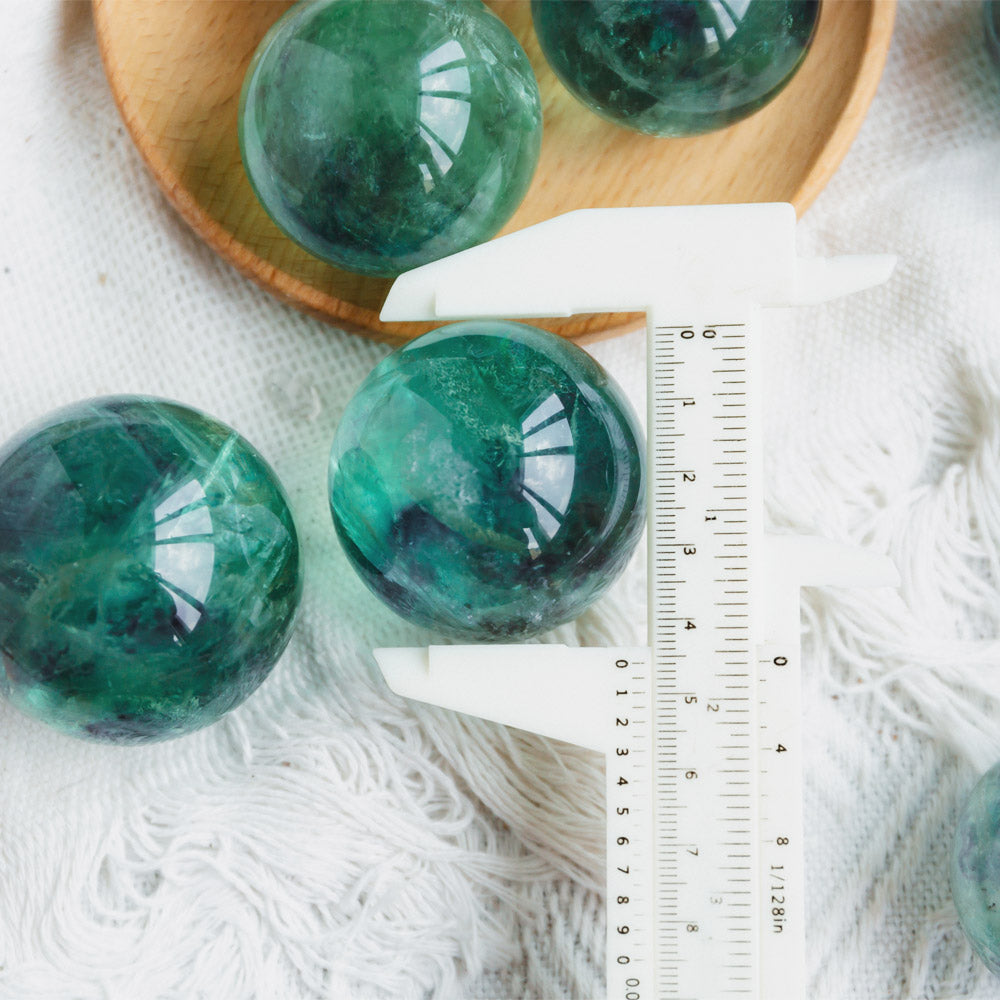 Reikistal Rainbow Fluorite Sphere