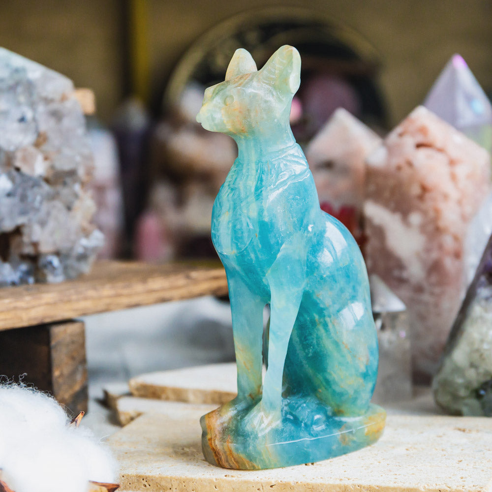 Reikistal Blue Onyx Egypt Cat