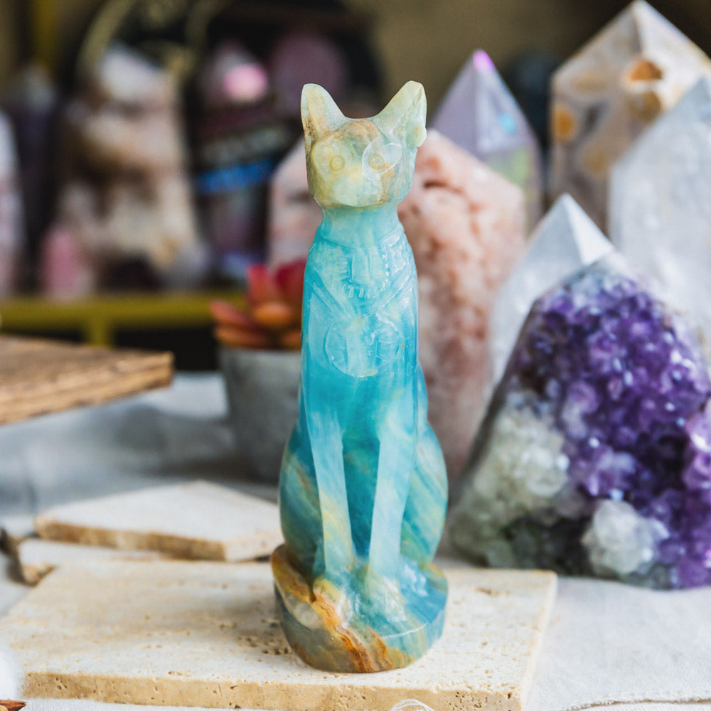 Reikistal Blue Onyx Egypt Cat