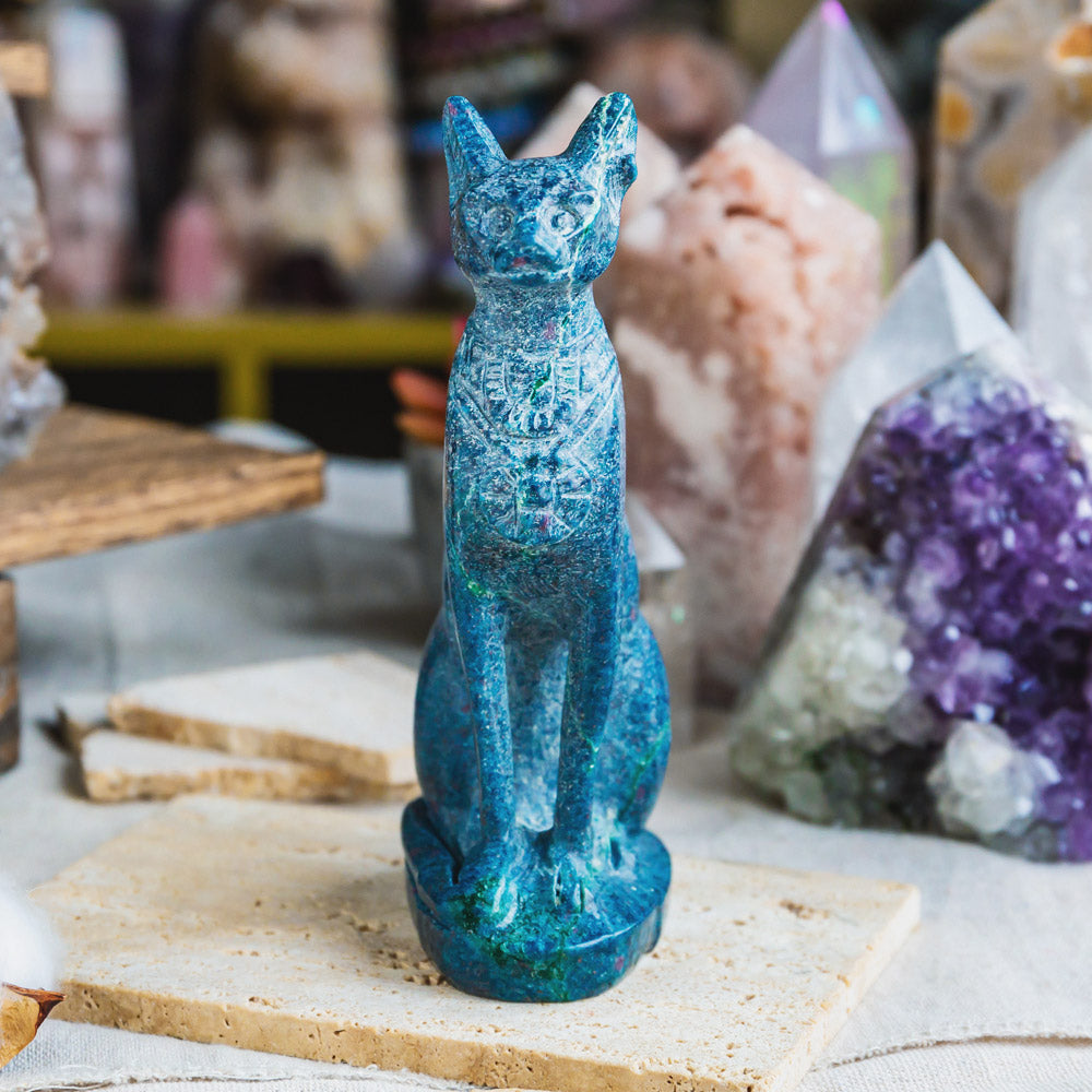 Reikistal Ruby in Kyanite Egypt Cat