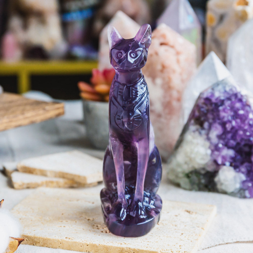 Reikistal Fluorite Egypt Cat