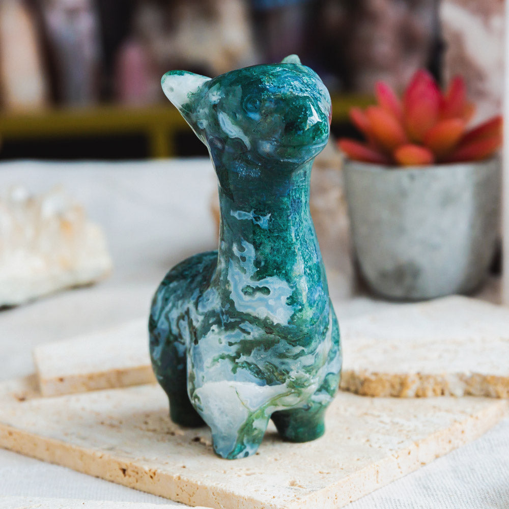 Reikistal Moss Agate Llama