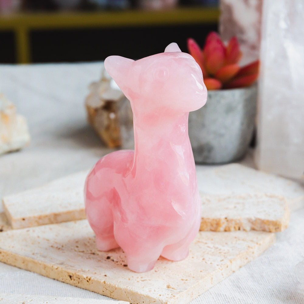 Reikistal Rose Quartz Llama