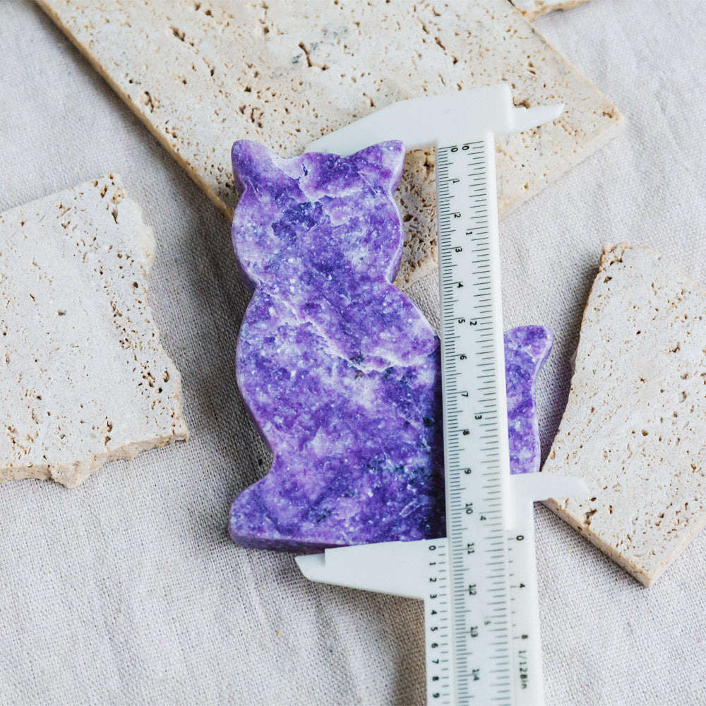 Reikistal Lepidolite Cat Slice