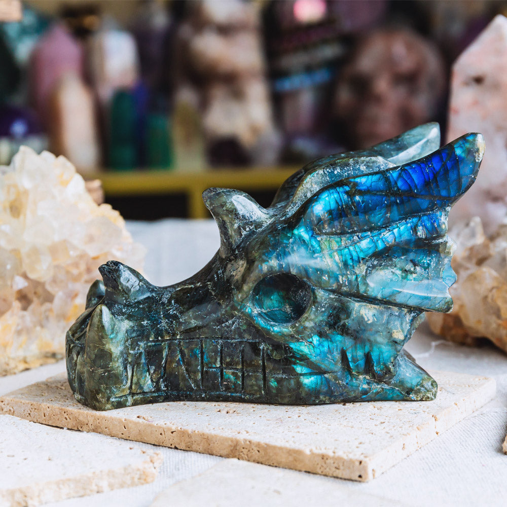 Reikistal Labradorite Dragon Head