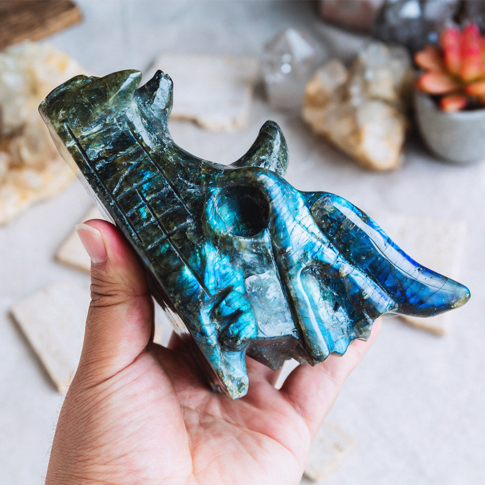 Reikistal Labradorite Dragon Head