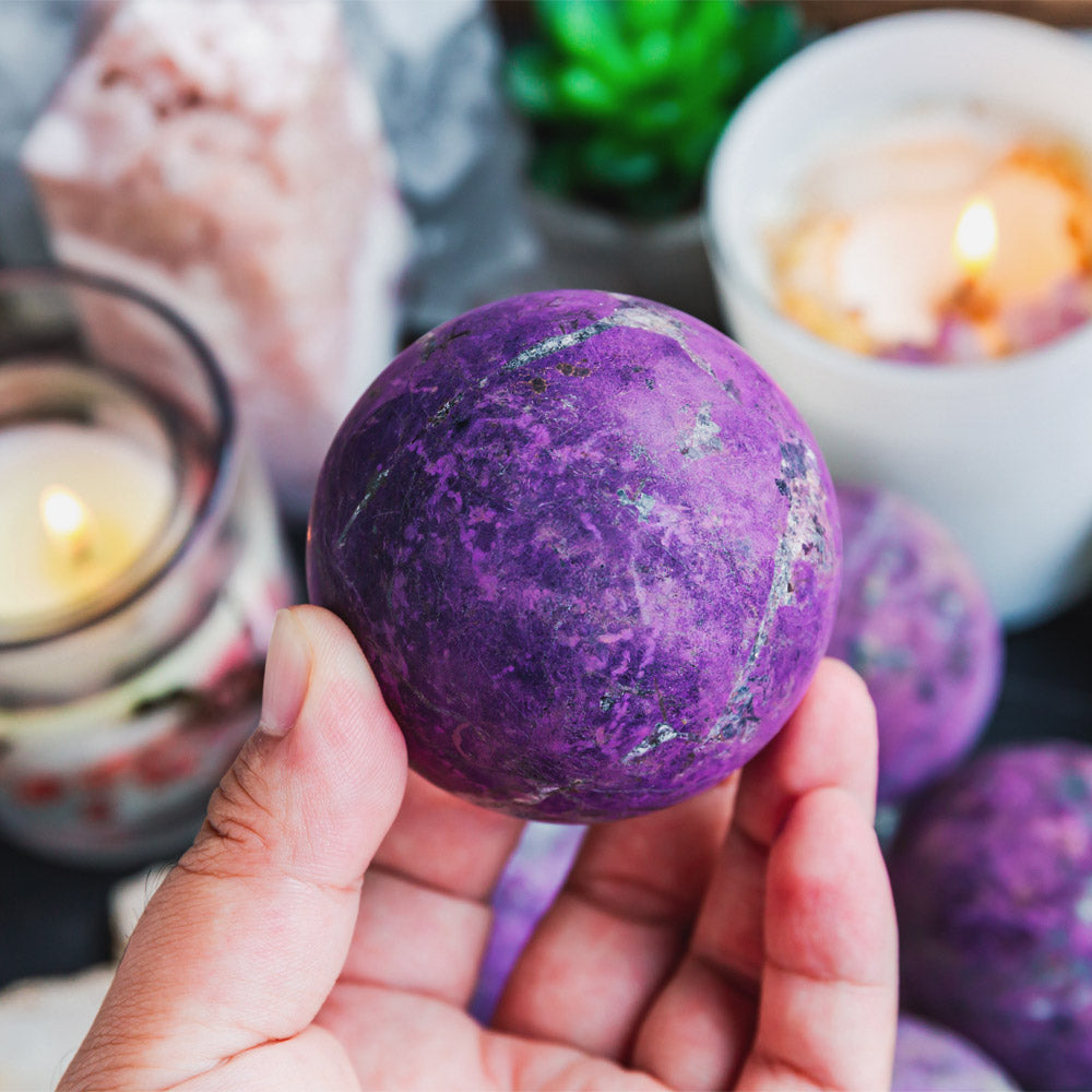 Reikistal Purpurite Sphere