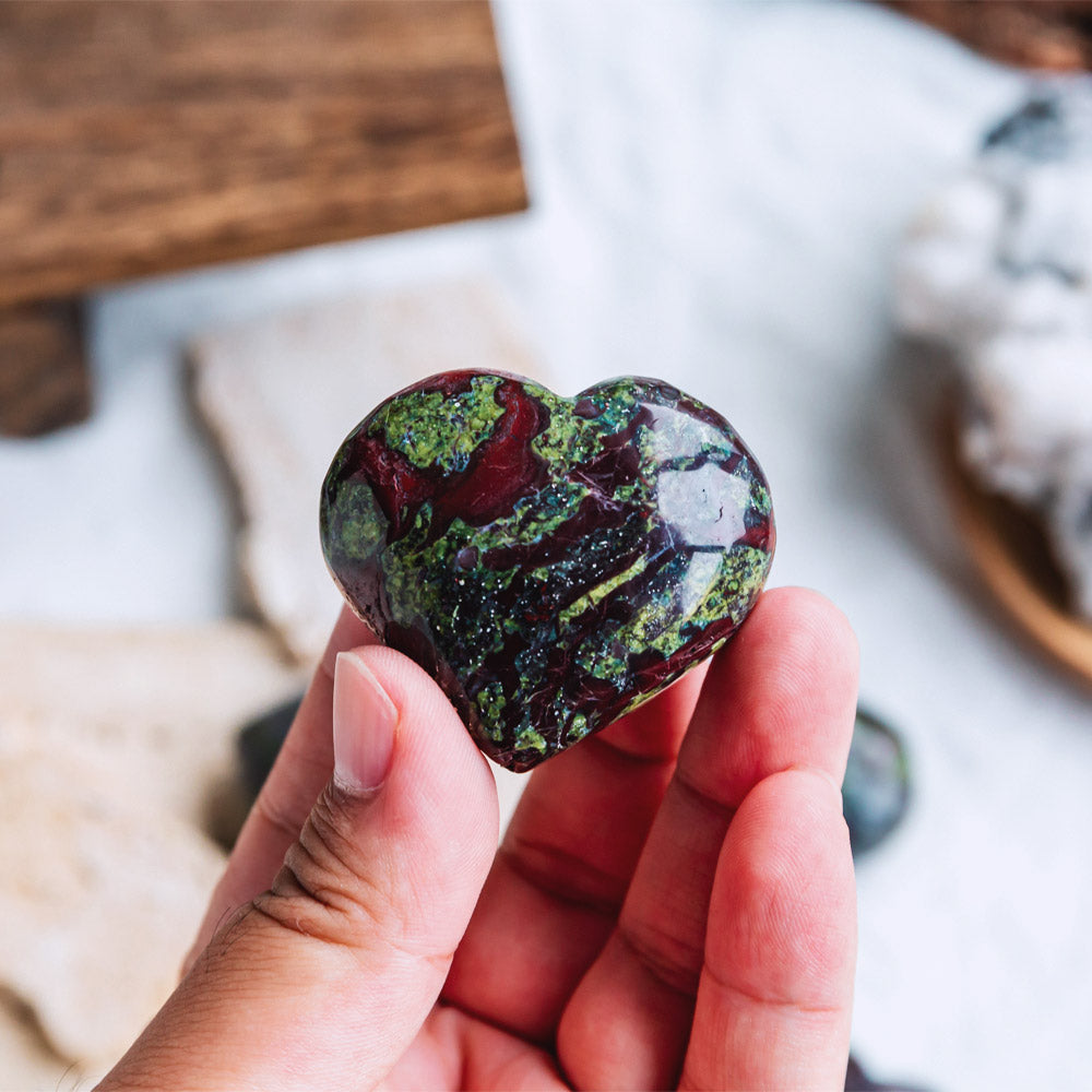 Reikistal Dragon Blood Stone Heart