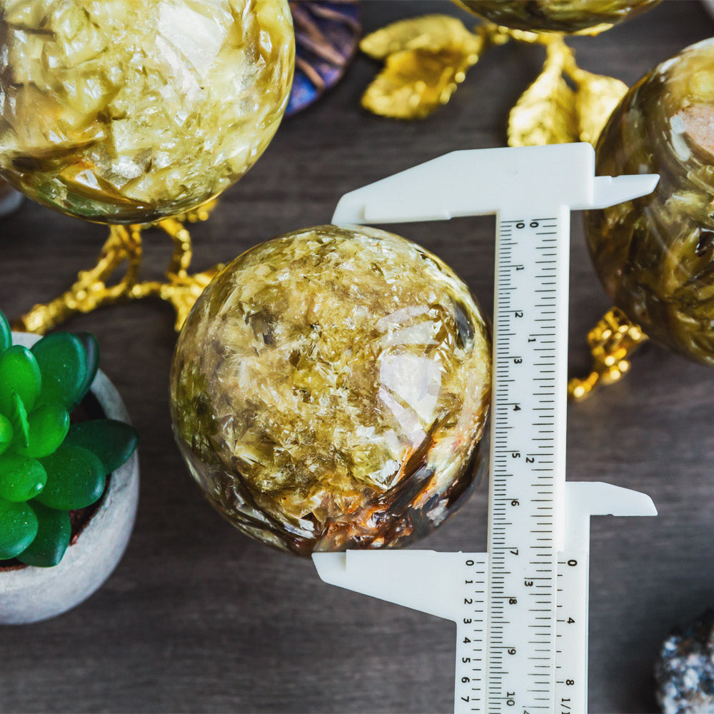 Reikistal Golden Mica Sphere