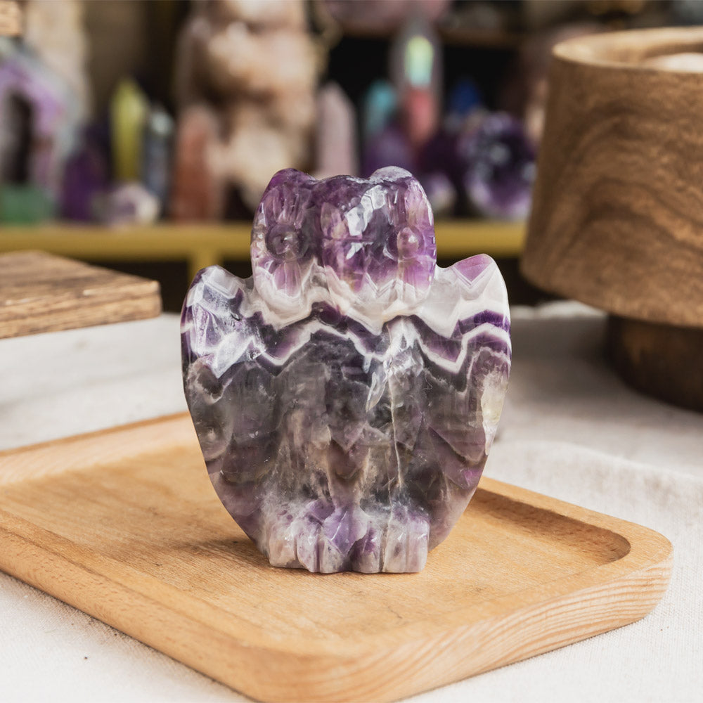 Reikistal Dream Amethyst Owl