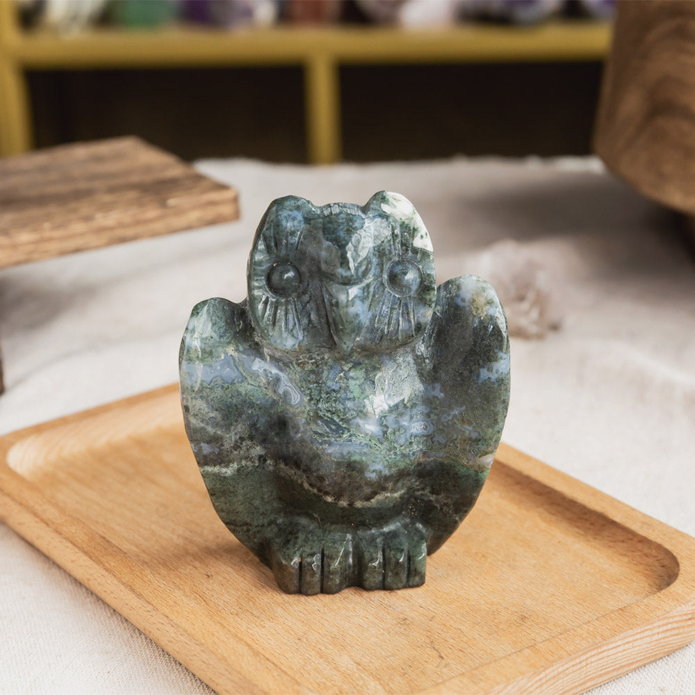 Reikistal Labradorite Owl
