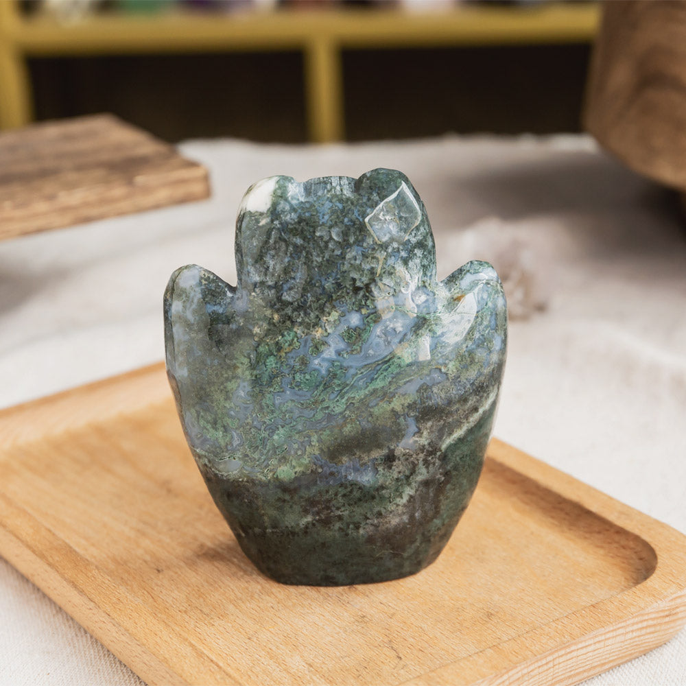 Reikistal Labradorite Owl
