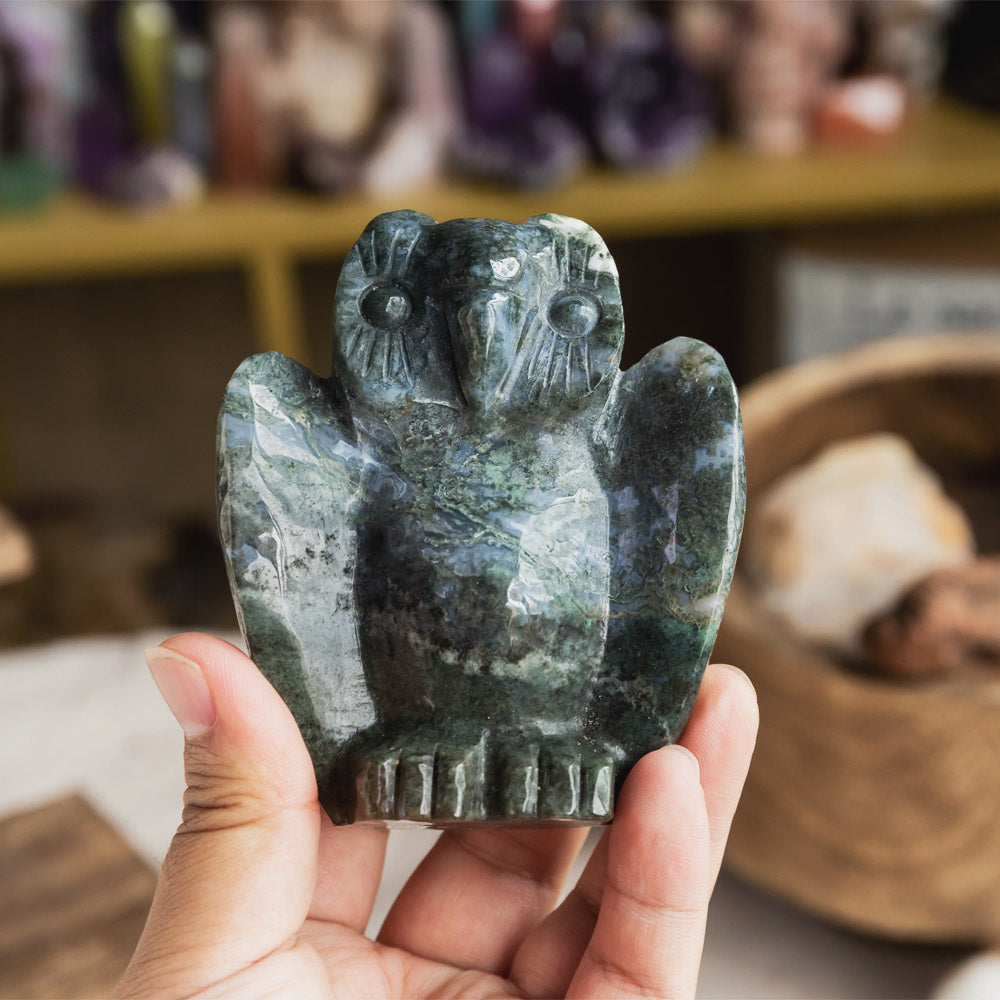 Reikistal Labradorite Owl