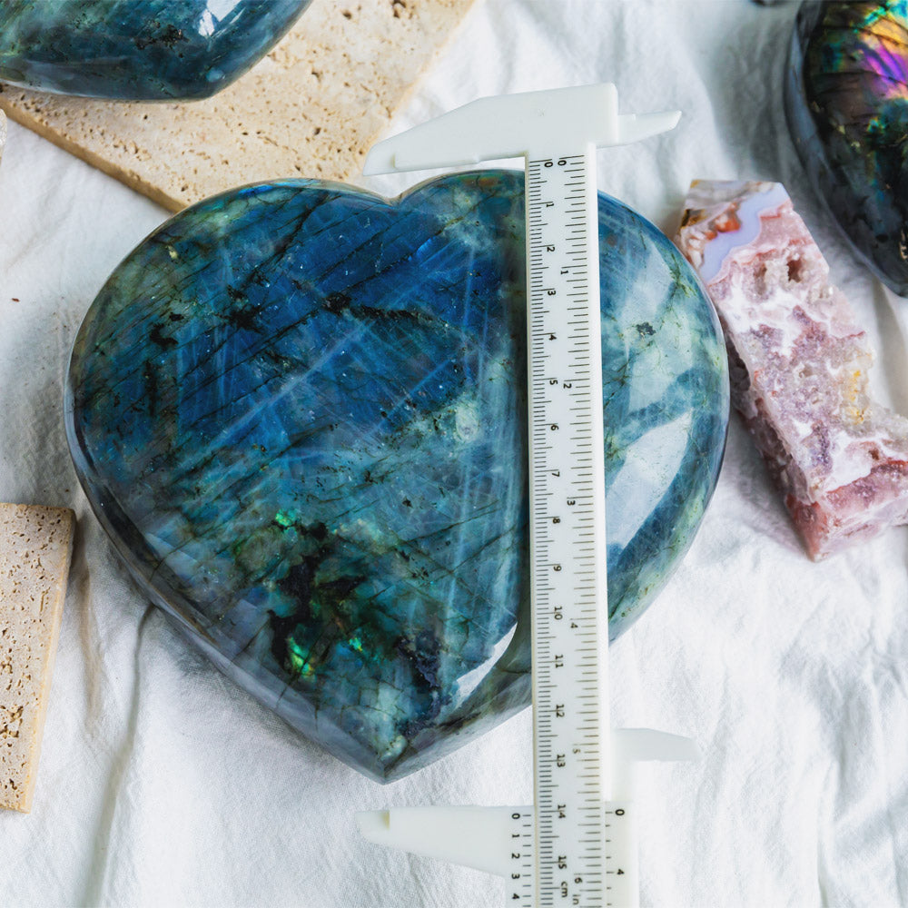 Reikistal Labradorite Heart