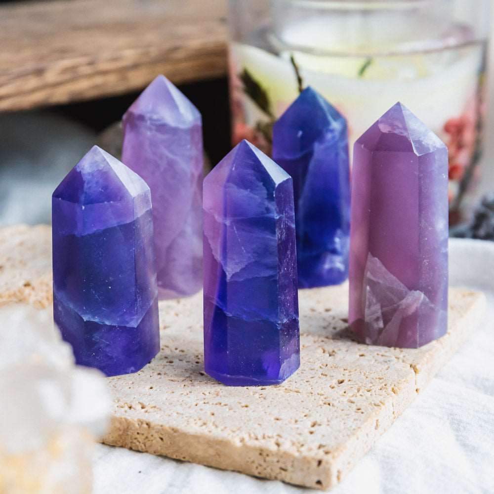 Reikistal 2'' Indigo Fluorite Point