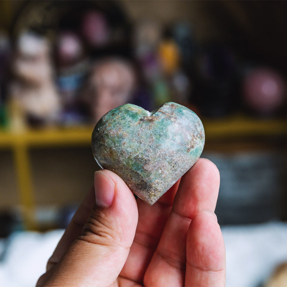 Reikistal Ruby in Fuchsite Heart