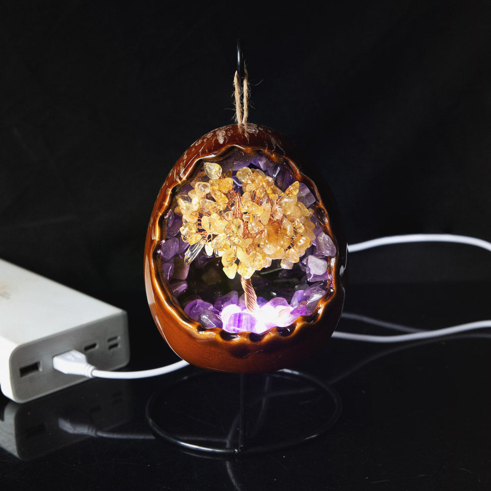 Reikistal Citrine Lamp