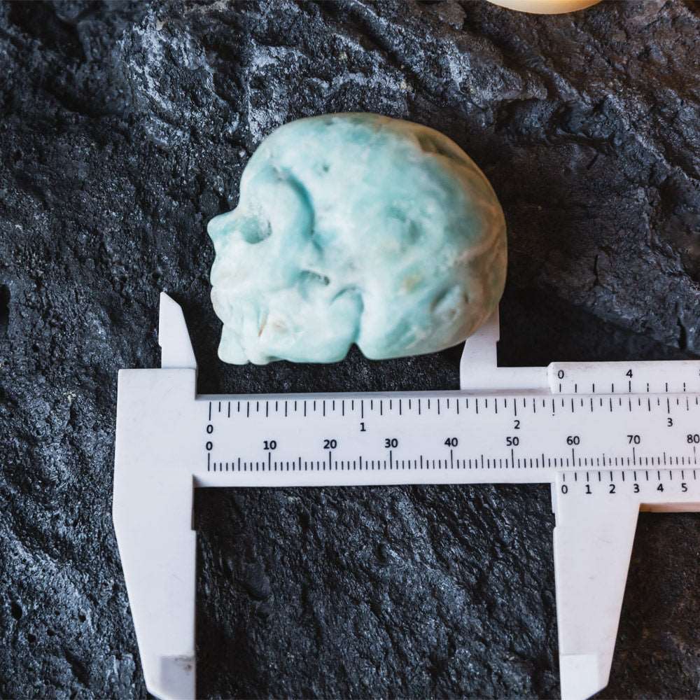 Reikistal 2''Blue Aragonite Skull