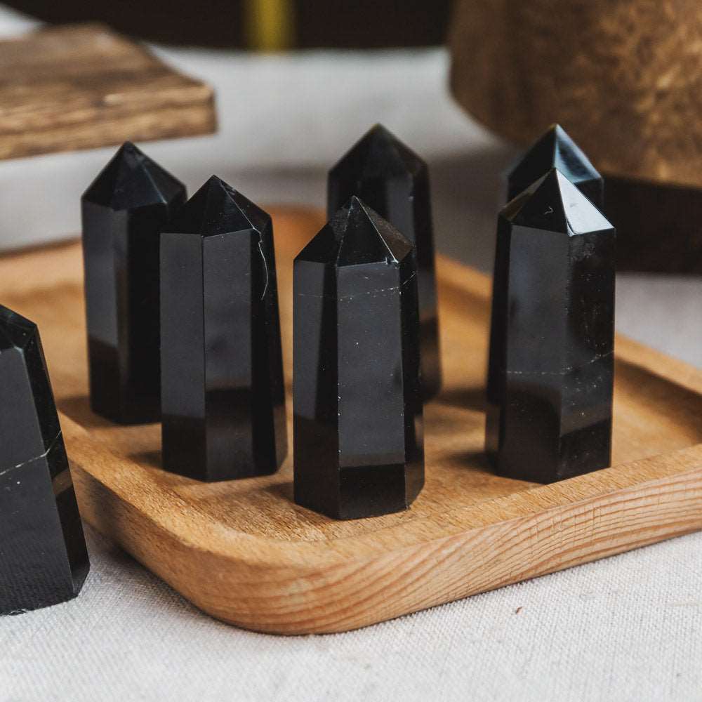 Reikistal Black Obsidian Point