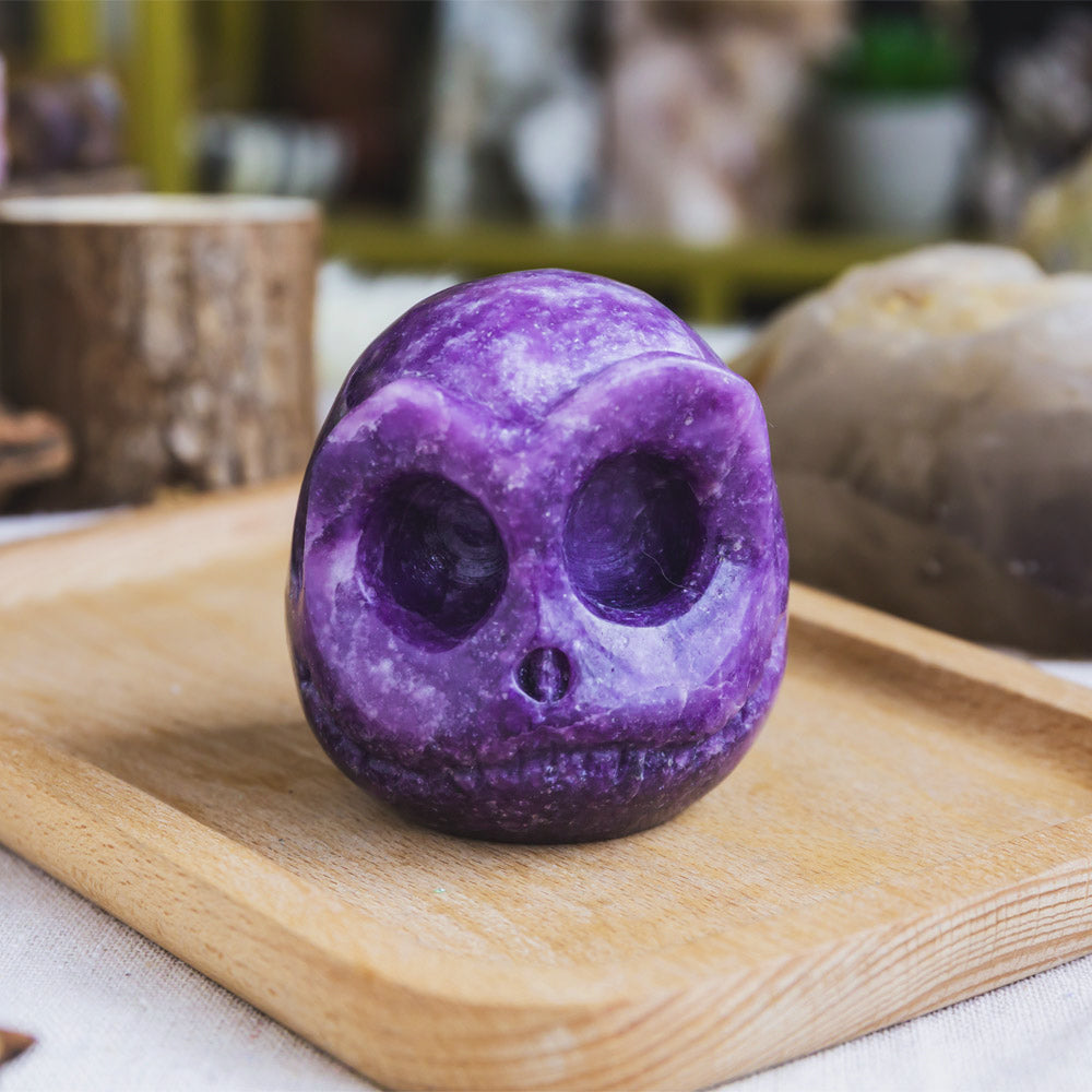 Reikistal Lepidolite Jack Skull