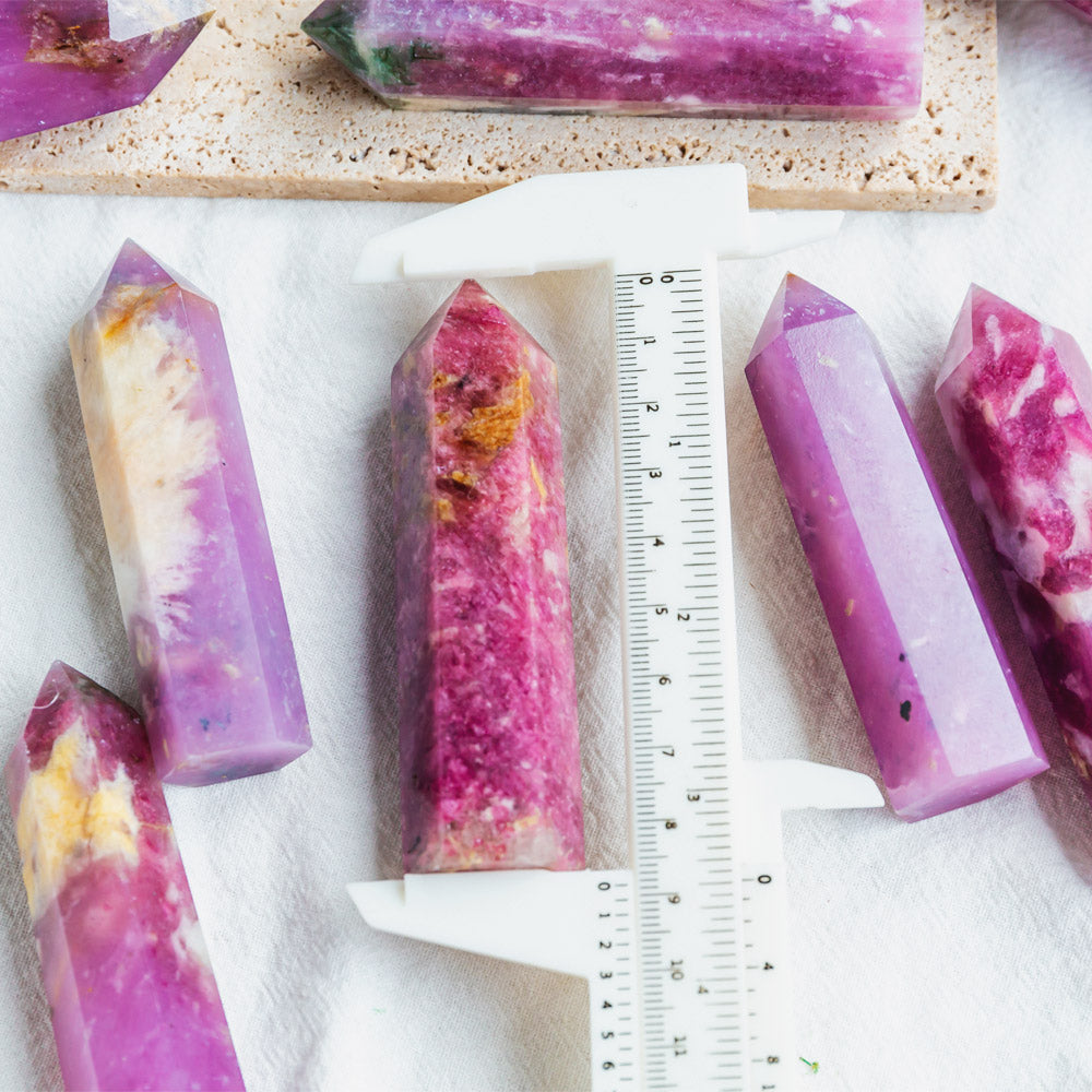Reikistal Red And Green Tourmaline Point
