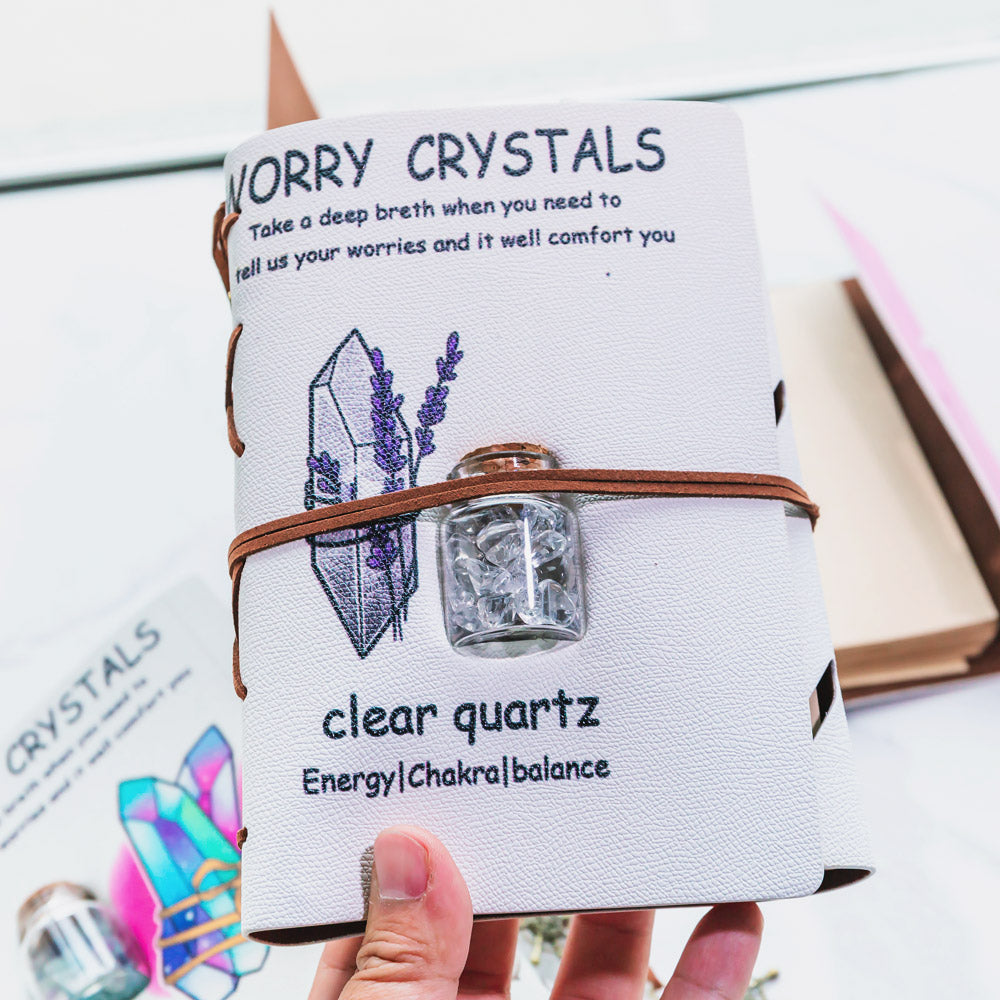 Natural Crystal Stone Notebook
