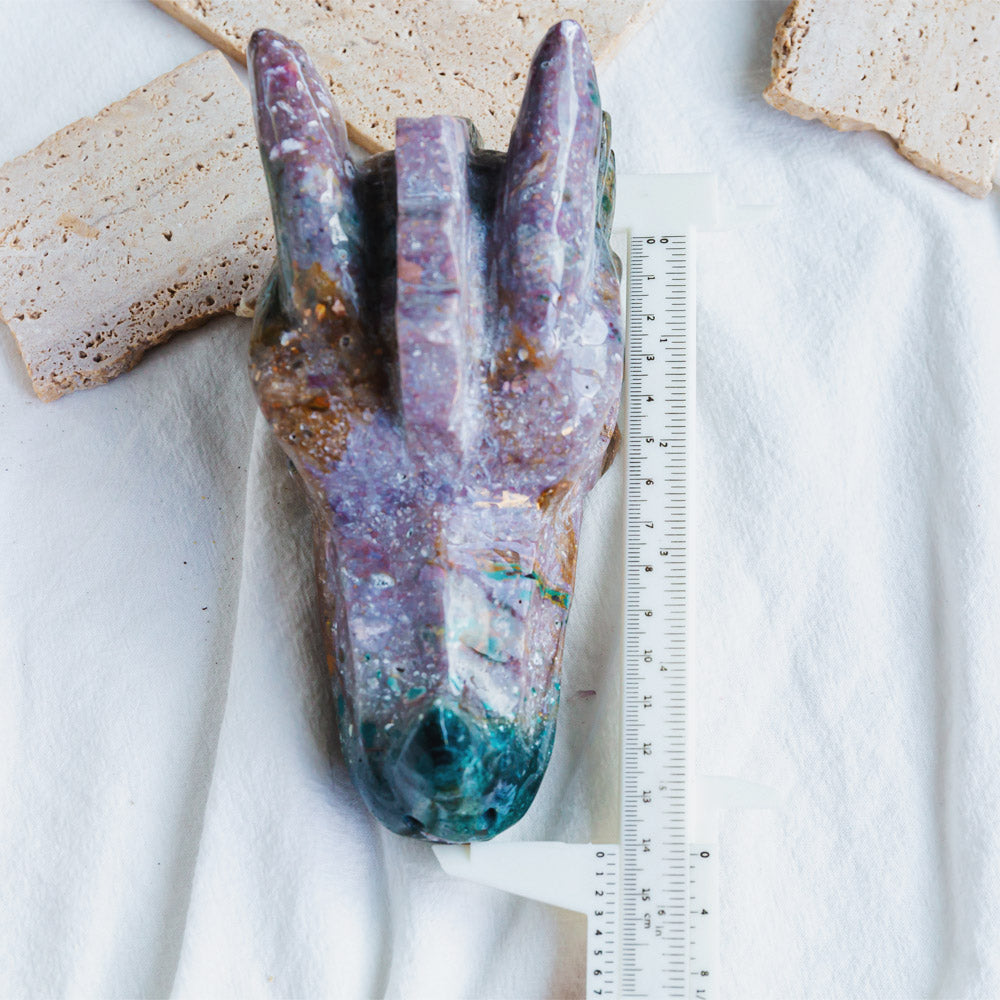 Reikistal Ocean Jasper Dragon Head