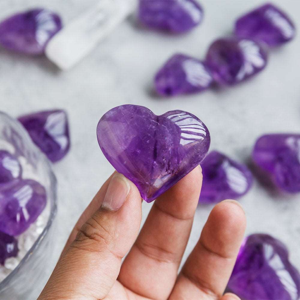 Reikistal Amethyst Heart