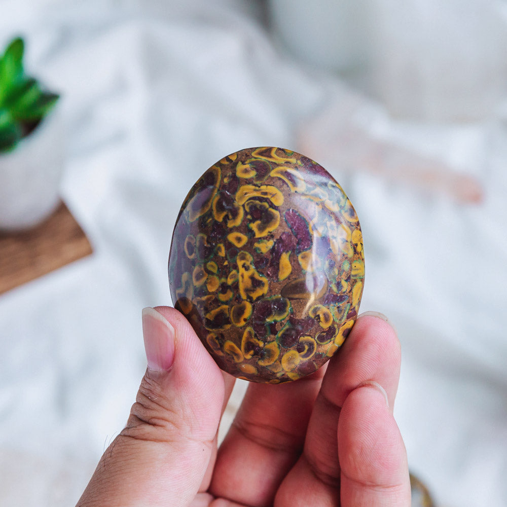 Reikistal Ajooba Jasper Palm Stone