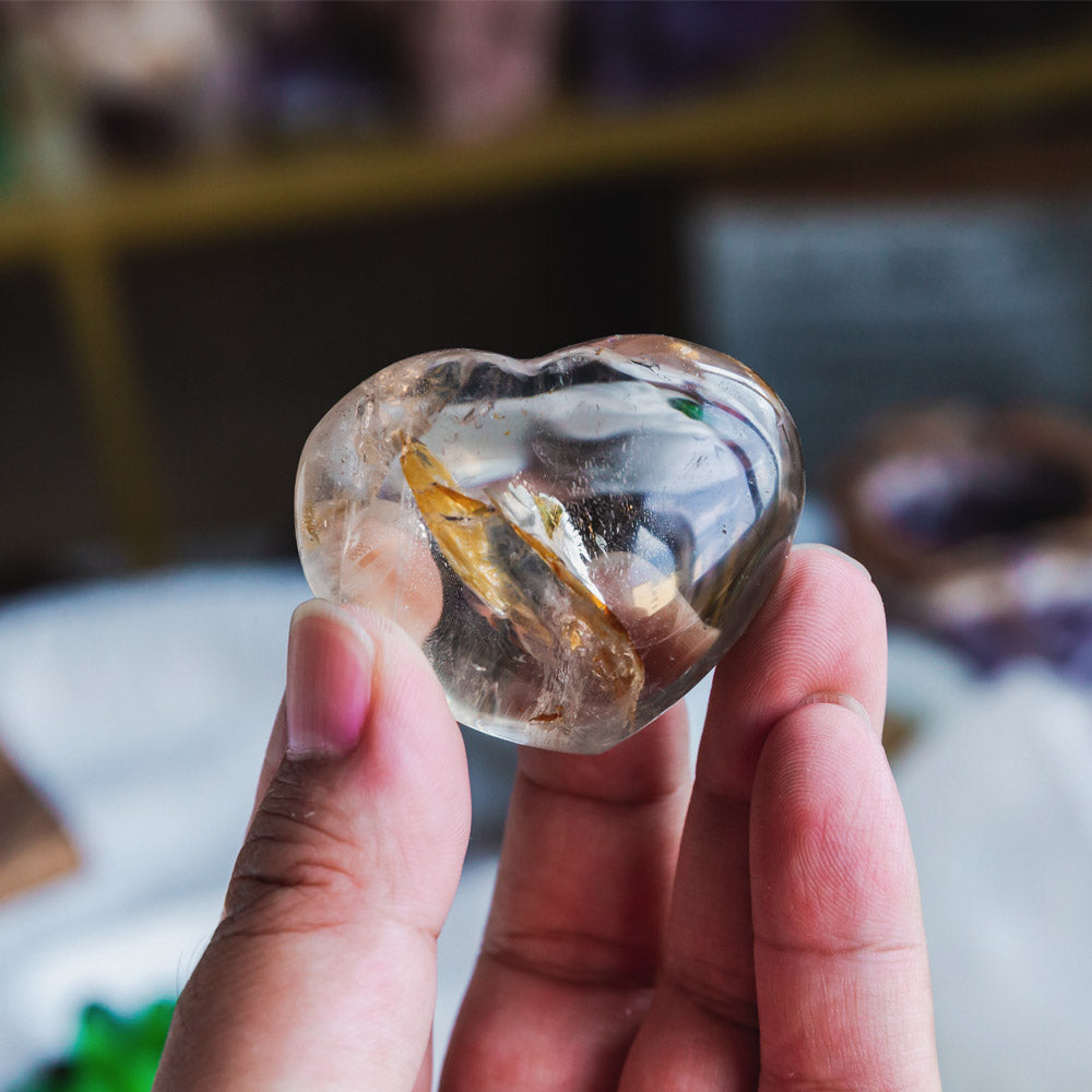 Reikistal Smoky Quartz Heart
