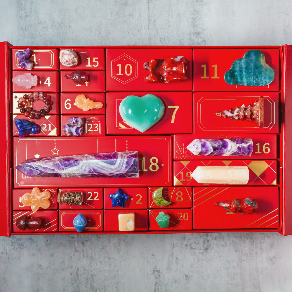 Christmas Advent Calendar Crystal Gift Boxes