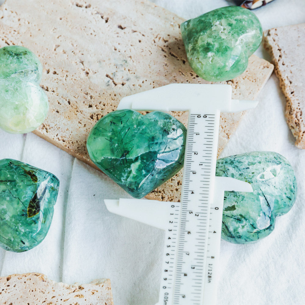 Reikistal Prehnite Heart