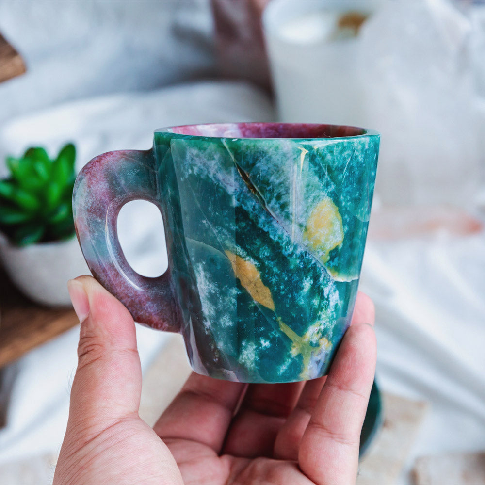 Reikistal Ocean Jasper Cup