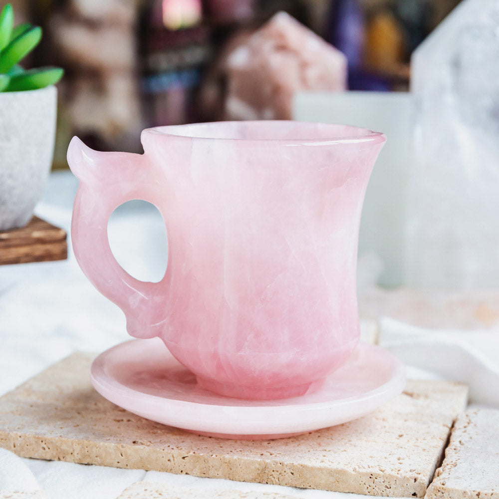 Reikistal Rose Quartz Tea Cup