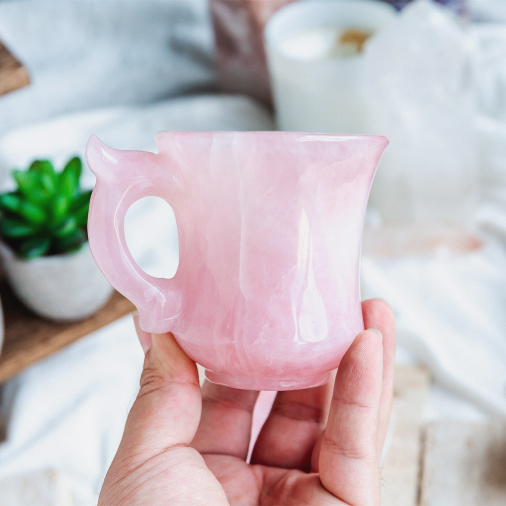 Reikistal Rose Quartz Tea Cup