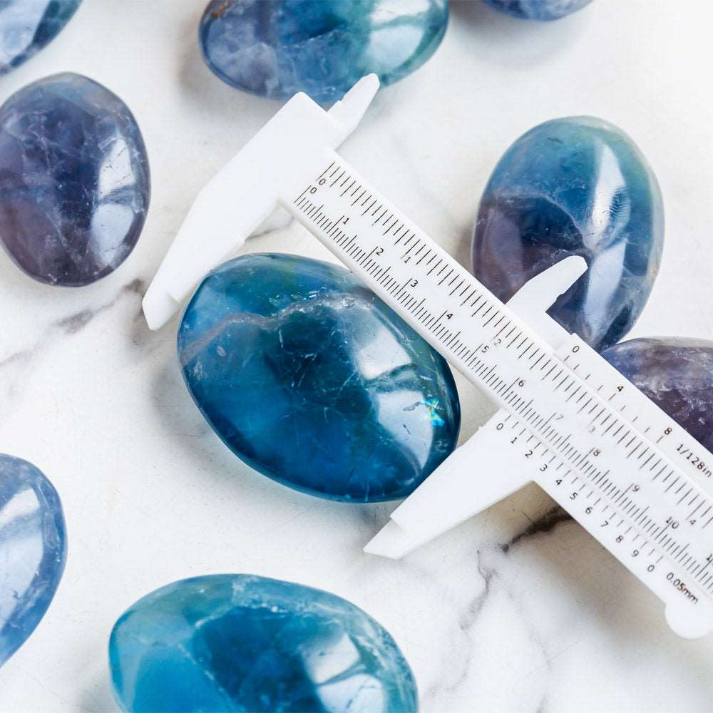 Reikistal Blue Fluorite Palm Stone