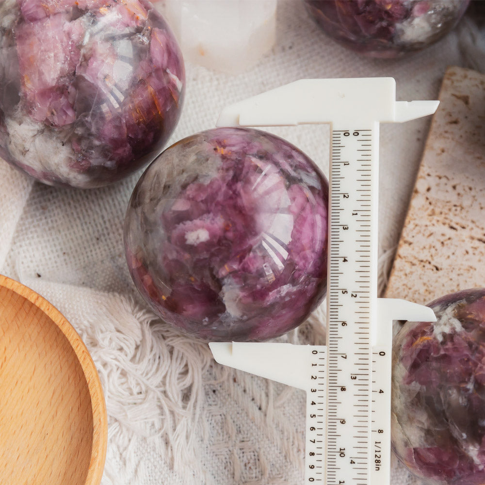 Reikistal Pink Tourmaline Sphere