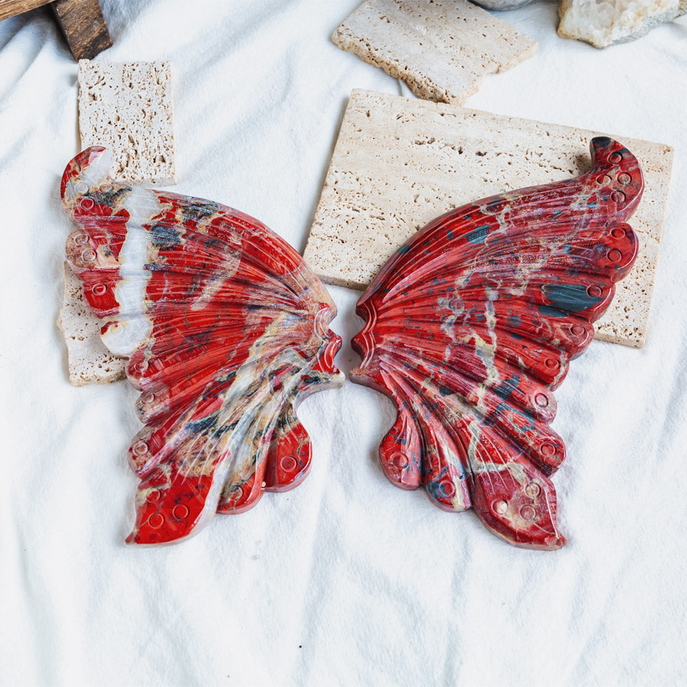 Reikistal Red Jasper Butterfly Wings