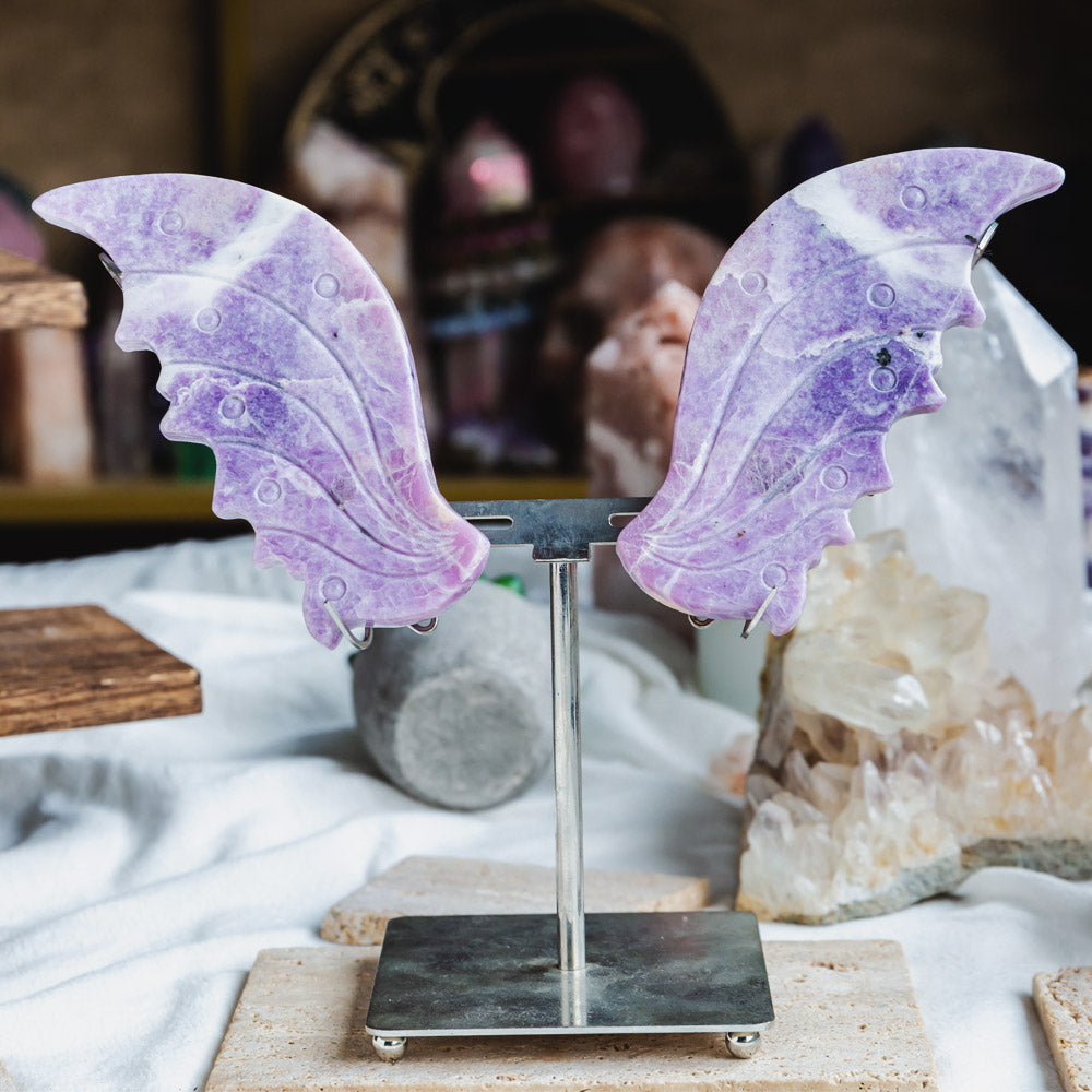 Reikistal Lepidolite Wings