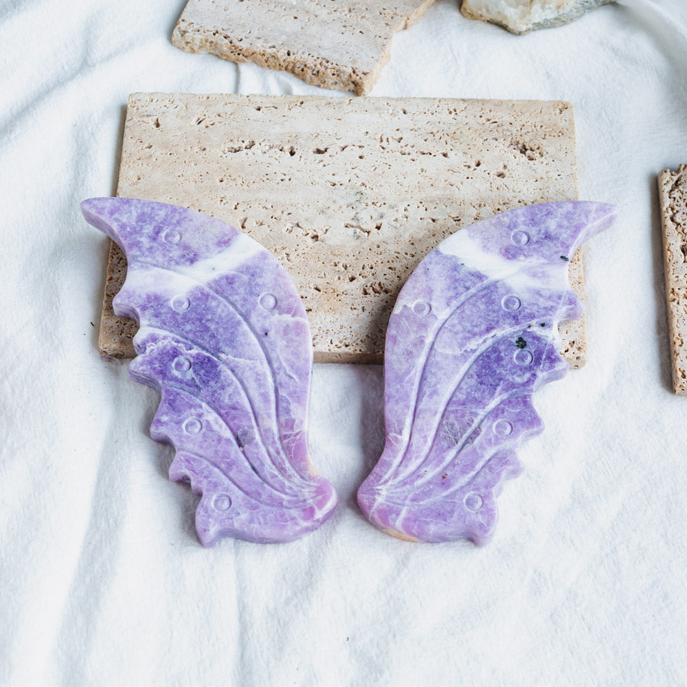 Reikistal Lepidolite Wings