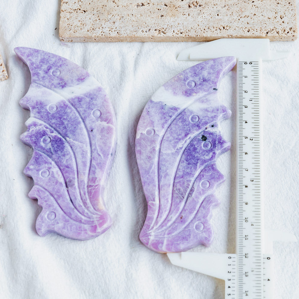 Reikistal Lepidolite Wings