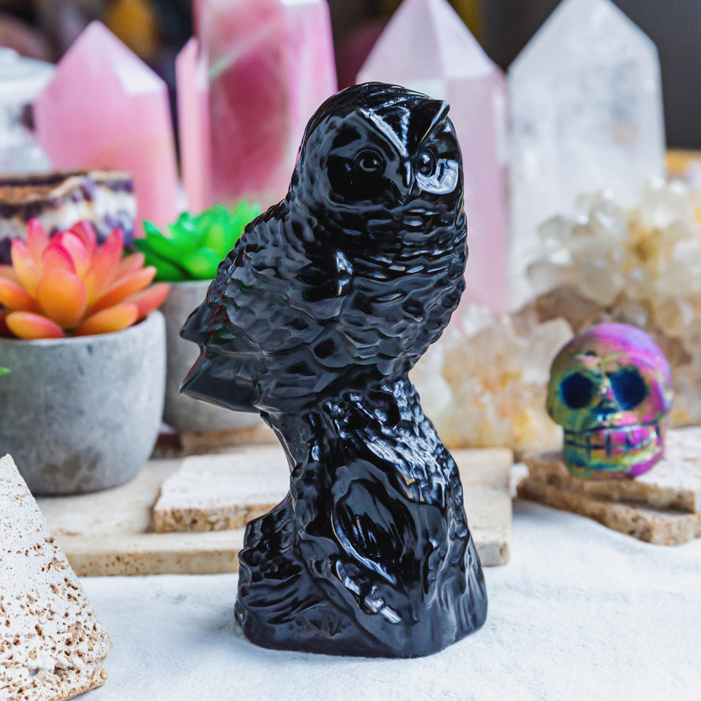 Reikistal Black Obsidian Owl