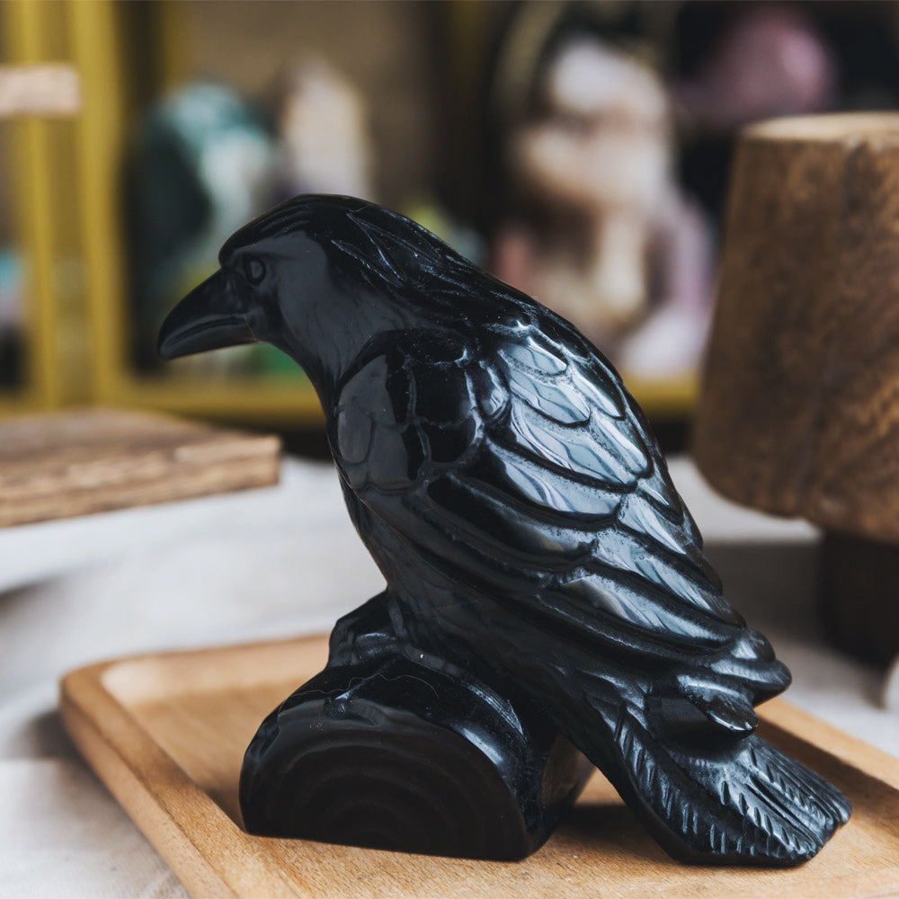 Reikistal Black Obsidian Crow
