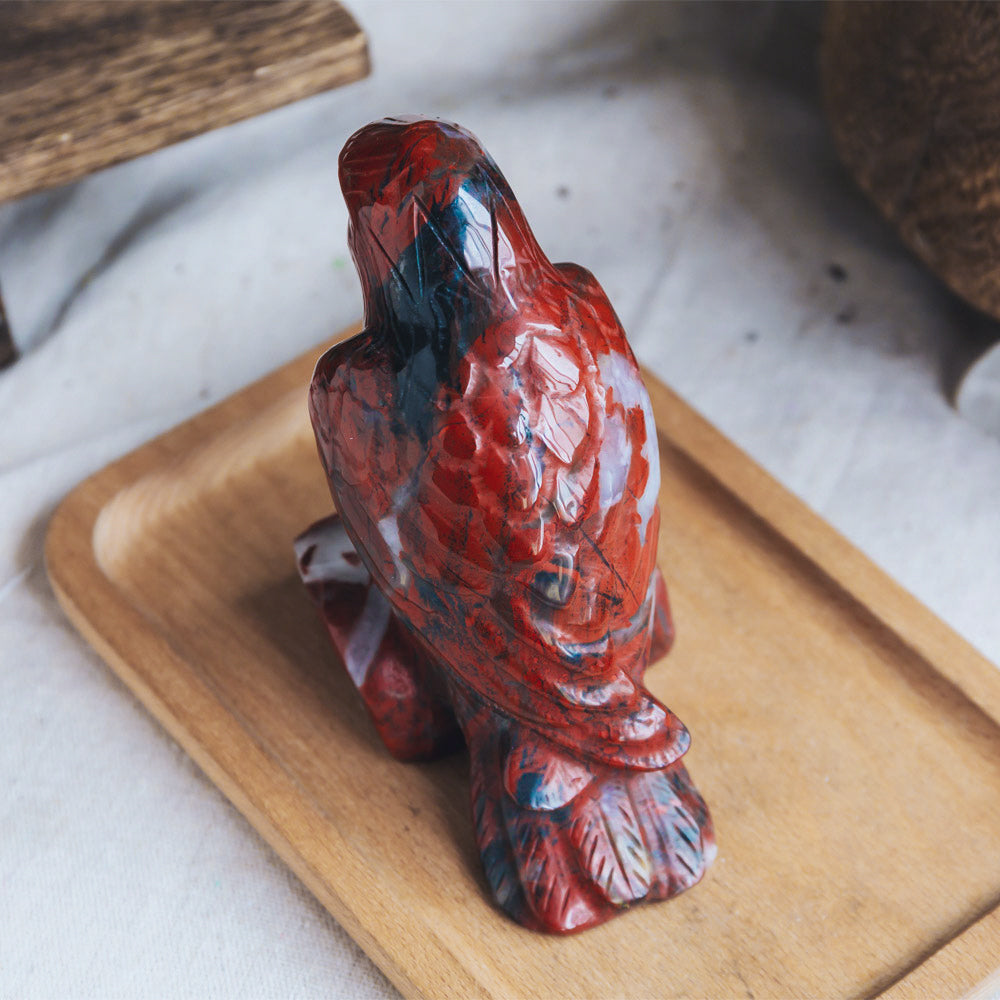 Reikistal Red Jasper Crow