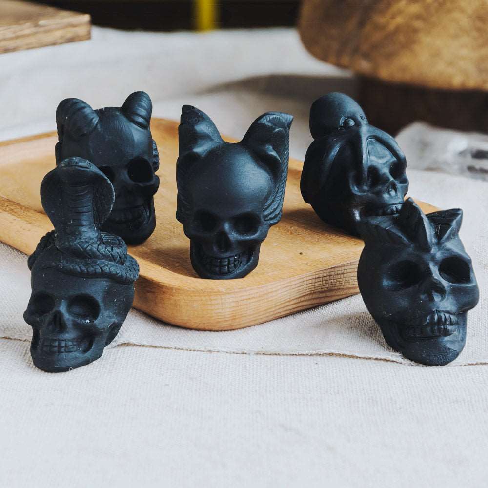 Reikistal 2.5''Black Obsidian Skull