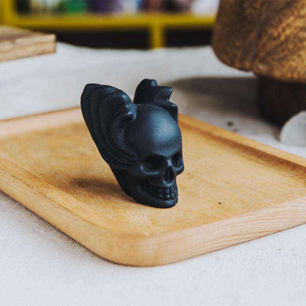 Reikistal 2.5''Black Obsidian Skull