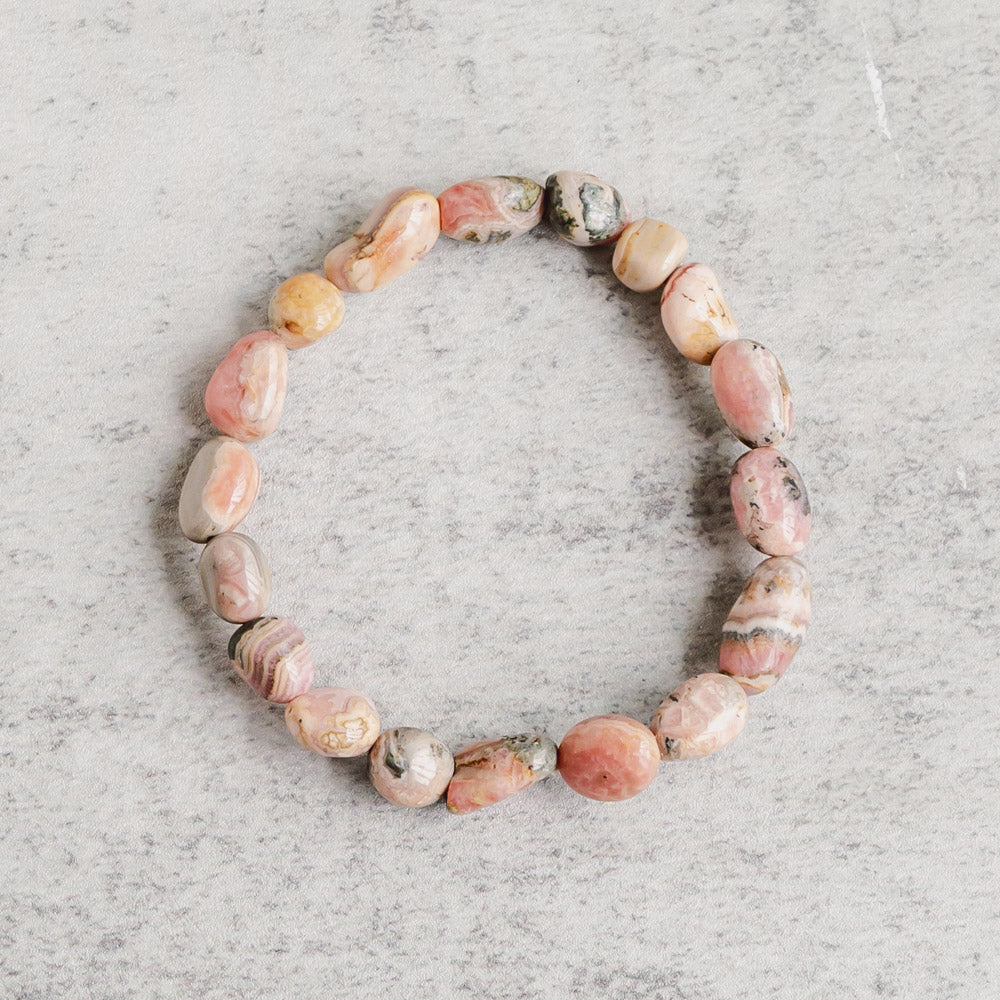 Reikistal 【Chips Bracelet 】Rhodochrosite