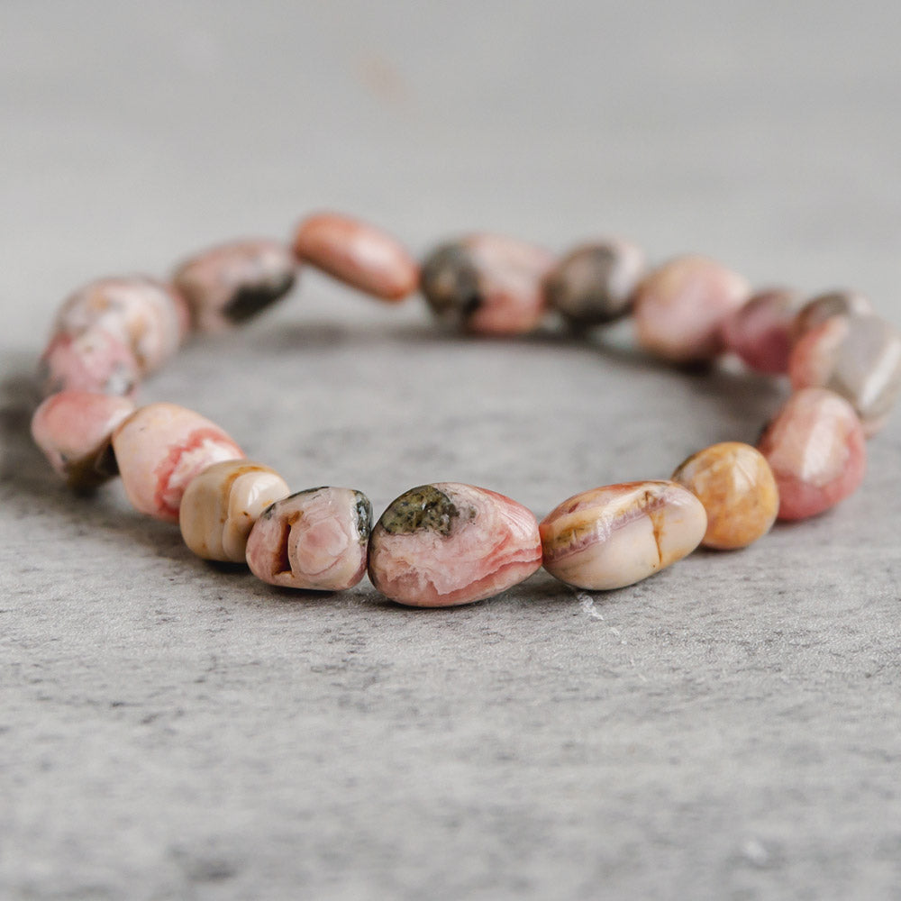 Reikistal 【Chips Bracelet 】Rhodochrosite